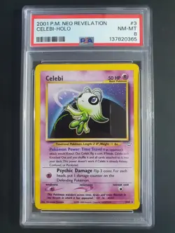 Celebi 3/64 2001 Holo - PSA 8 - Neo Revelation Set - Pokemon Card - Image 3