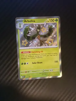 Pokemon Card Arboliva 104/091 Baby Shiny Holo Rare Paldean Fates NM - Image 1