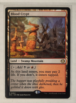 BLOOD CRYPT - Lorwyn Eclipsed - MTG Rare - Magic: The Gathering #262 - Image 1