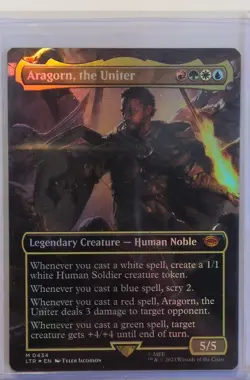 Aragorn, the Uniter (Borderless) Universes Beyond: the Lord of the Rings: Foil - Image 1