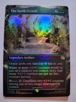 The Earth Crystal (Borderless) - Near Mint MTG FINAL FANTASY/ Foil - Image 1