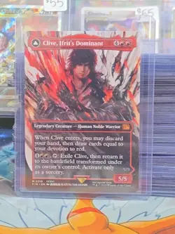 MTG Final Fantasy English Clive, Ifrit's Dominant Borderless 0318 Non-Foil - Image 1