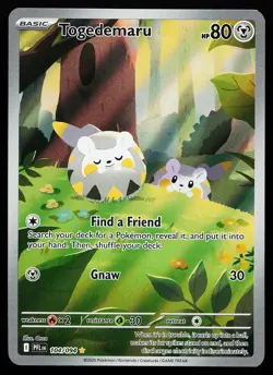 Togedemaru 104/094 Holo Illustration Rare Phantasmal Flames Pokemon Card - Image 1