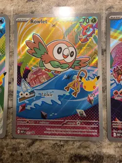 Pokemon TCG First Partner Illustration Collection Series 1 Alola Gen 7 Starters - Image 3