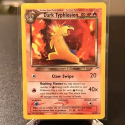 Pokemon Dark Typhlosion 10/105 Neo Destiny Holo Rare WOTC 2000 - Image 1