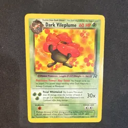 Pokemon Dark Vileplume Rare Team Rocket 30/82 60 HP Stage 2 Regular Wizards - Image 1