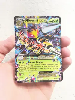 Pokemon Mega M Beedrill EX XY158 Black Star Promo Holo Ultra Rare - Image 1