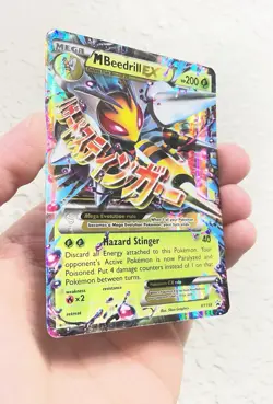 Pokemon Mega M Beedrill EX XY158 Black Star Promo Holo Ultra Rare - Image 2