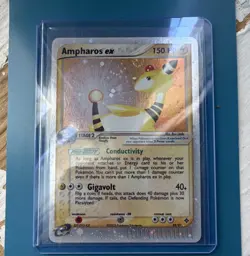 Pokemon TCG Ampharos ex 89/97 EX Dragon Holo Rare 150 HP Stage 2 EN - Image 1