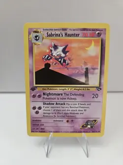 SABRINA'S HAUNTER 55/132 Gym Challenge 1st EDITION Pokemon TCG card LP - Image 1