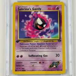 Sabrina's Gastly 1st Edition 97/132 CGC 9 Mint TCG Pokemon Gym Challenge 2000 - Image 3