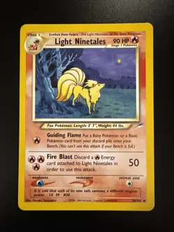 Light Ninetales 50/105 Neo Destiny Regular Pokemon - Image 1