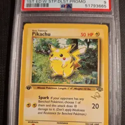 PSA 9 Pokemon Promo Pikachu Jungle 1st Ed. W Stamp 60/64 - Image 3