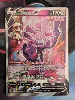 Pokemon TCG Genesect V Fusion Strike 255/264 Alt Art NM - Image 1