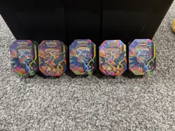(5) Pokemon TCG Mega Charizard X & Y EX Tin Lot x5 FACTORY SEALED Brand New - Image 2