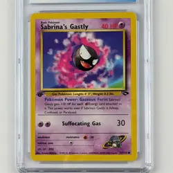 Pokemon Sabrina's Gastly 1st Edition Gym Challenge 97/132 CGC 8.5 NM/Mint+ 2000 - Image 3