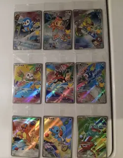 Set of 9 Promo Pokemon TCG Chinese 30th Anniversary First Partner Vol.1 - Image 1