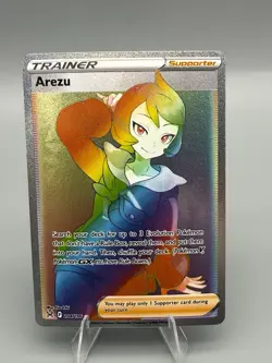 Pokemon TCG Arezu 204/196 Lost Origin Sword & Shield SECRET RARE TRAINER NM - Image 1