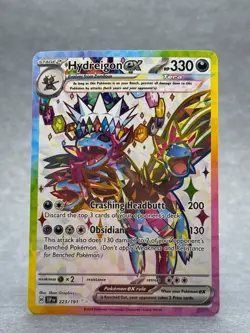 Pokemon - 223/191 Hydreigon ex SV08 Surging Sparks Ultra Rare Holo NM TCG - Image 1