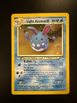 Light Azumarill 13/105 Neo Destiny Holo Pokemon - Image 1