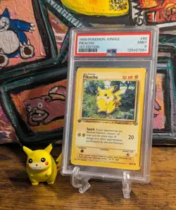 1999 POKEMON WOTC 🍎 PIKACHU JUNGLE 1ST EDITION #60/64 ⚡ PSA 9 MINT ⚡ - Image 1