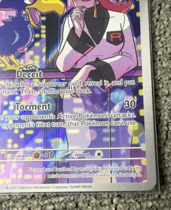 Pokemon TCG Team Rocket’s Murkrow 200/182 Destined Rivals Illustration Rare - Image 2