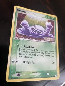 Pokemon Legend Maker Grimer 54/92 Stamped Reverse Holo, LP - Image 1