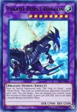 Tyrant Burst Dragon - LCKC-EN063 - Ultra Rare - Unlimited Edition - Near Mint - - Image 1