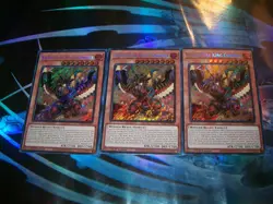 3x Sacred Fire King Garunix 1st Edition Secret Rare RA05-EN031 Yu-Gi-Oh! - Image 1