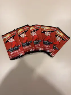 5x One Piece Card OP-13 Carrying On His Will Booster Pack (English) Sealed - Image 1