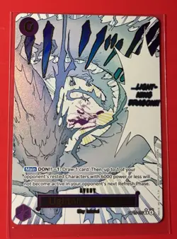 One Piece Lightning Dragon Alternate Art OPB07-080 Holo Card CCG English - Image 3