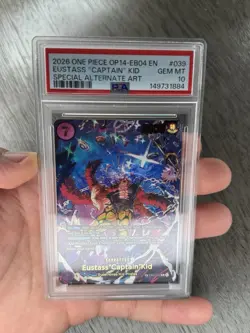 2026 ONE PIECE OP14-EB04 EN EUSTASS "CAPTAIN" KID SPECIAL ALTERNATE ART PSA 10 - Image 3