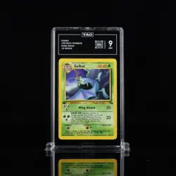Golbat Fossil 1st First Edition Mint TAG 9 Graded Pokemon Card WOTC 1999 Vintage - Image 1