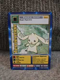 Digimon Digi Battle Series Movie Promo Card Terriermon Mo-01 2000 - Image 1