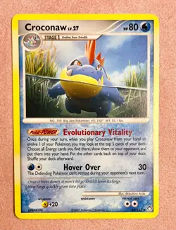 Croconaw | 44/123 | DP Mysterious Treasures | 2007 Pokemon Card Uncommon | LP - Image 1