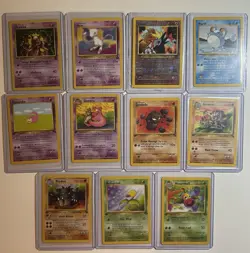 Pokemon Card Lot - 11 Jungle Fossil 1st Edition Cards Movie Promo Mew Mewtwo Set - Image 1