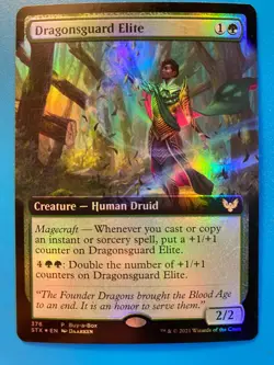 MTG 1x FOIL Dragonsguard Elite Strixhaven Buy A Box PROMO Magic Gathering x1 NM - Image 1