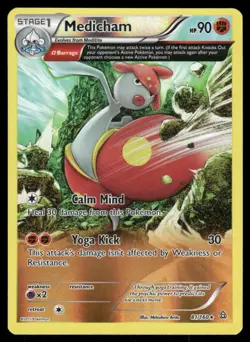 Pokemon Cards Medicham 81/160 Primal Clash Rare NM - Image 1