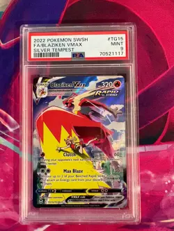 Blaziken Vmax TG15/TG30 Silver Tempest English PSA Graded 9 Pokemon TCG - Image 1