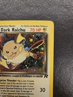 Pokemon Dark Raichu 83/82 Team Rocket - HOLO - Eng - Vintage - GD/EX - Image 4