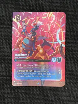 Disney Lorcana TCG King Candy Sweet Abomination 218/204 Enchanted - Image 1