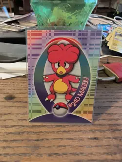 Pokemon Topps Magby Non Holo TV Animation Edition Card #240 - Image 1