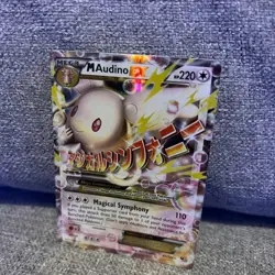 Pokemon Card M Audino EX XY Fates Collide 85/124 Holo Rare - Image 1