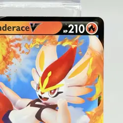 Cinderace V 018/072 Shining Fates Pokemon TCG Ultra Rare Card NM - Image 3