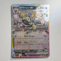 Pokemon Umbreon EX Prismatic Evolutions Holo Promo Card 060/131 280 HP English - Image 1