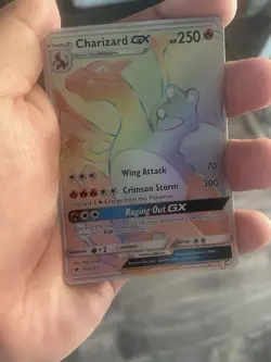 Pokemon Card - Charizard GX (Secret) SM Burning Shadows 150/147 Rainbow Rare - Image 1