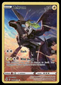 Pokemon Cards Zekrom TG05/TG30 Brilliant Stars TG Holo NM *2 FRAYED CUT* - Image 1