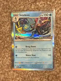 Pokemon TCG Inteleon MEP002 Mega Evolution Stamped Promo Card Near Mint - Image 1