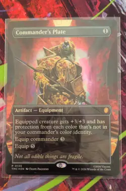 Commander's Plate (Borderless) Commander: Teenage Mutant Ninja Turtles Foil - Image 1