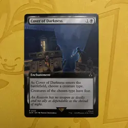 MTG Magic the Gathering Assassin's Creed Cover of Darkness 163 Extended Art NM - Image 1